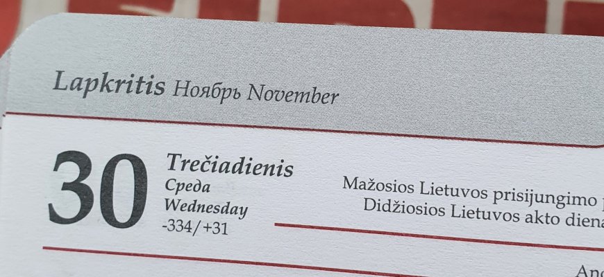 Lapkričio 30-oji Lietuvoje ir pasaulyje