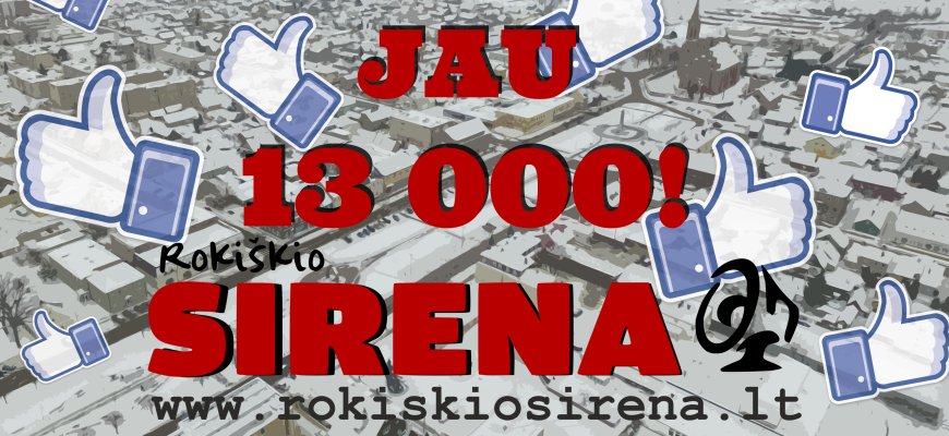 Facebook'e mūsų jau 13000!