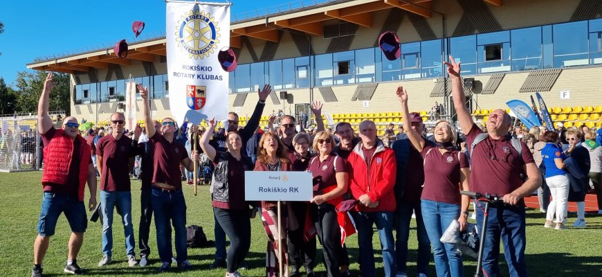 Rokiškio Rotary klubas puikiai pasirodė Rotariadoje Palangoje