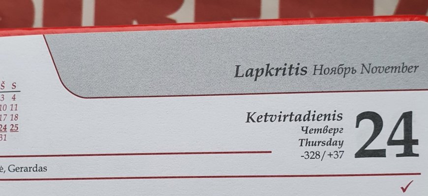 Lapkričio 24-oji Lietuvoje ir pasaulyje