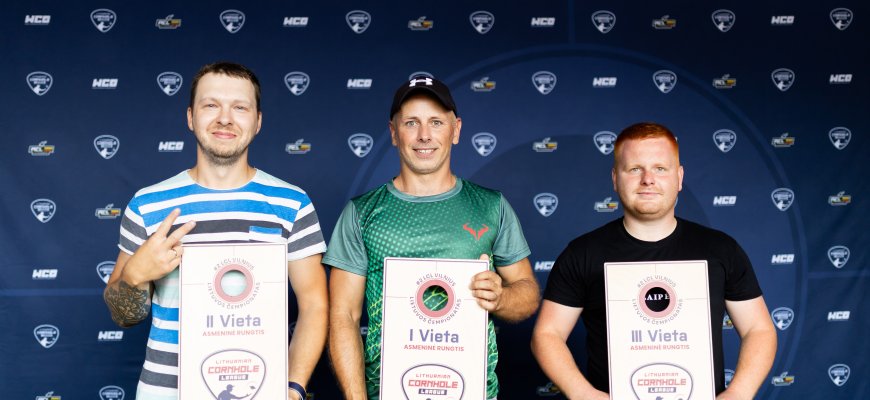 Rokiškietis A. Roščinas – pirmasis Lietuvos kornholo lygos čempionas