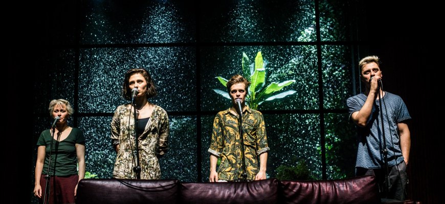 Kovo 7 d. Valstybinio Vilniaus mažojo teatro spektaklis „12 gramų į šiaurę“