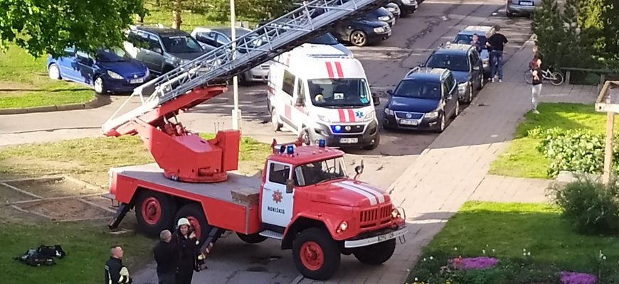 Juodupėje ugniagesiai dalyvavo gelbėjimo operacijoje