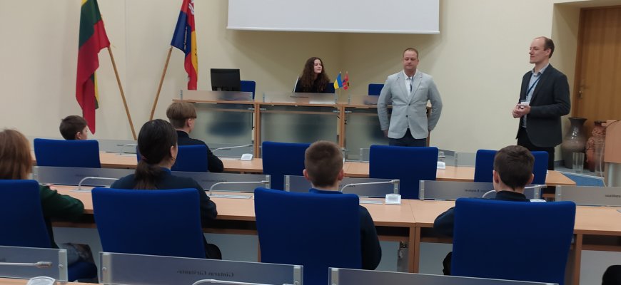 Mokinių pažintis su Rokiškio rajono savivaldybe