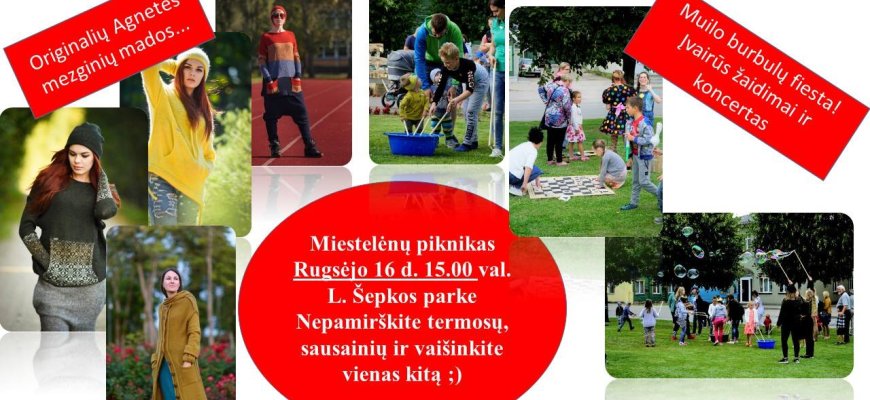 Rugsėjo 16d. miestelėnų piknikas L. Šepkos parke