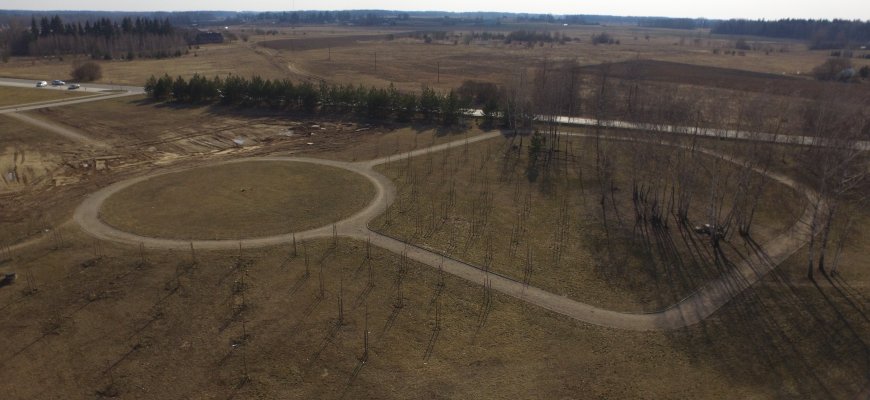Rokiškio Rotary parkas iš paukščio skrydžio (video)