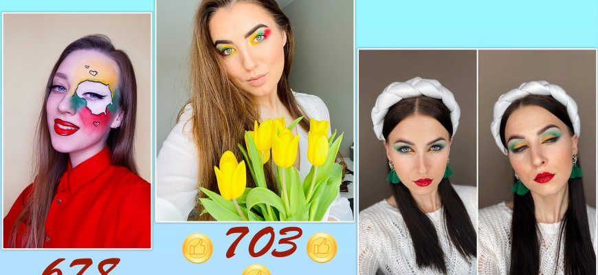 Išrinkti gražiausi vizažo specialybės ir grimo modulio mokinių darbai (foto)