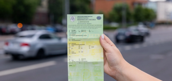 Keičiasi transporto priemonės registracijos liudijimo forma