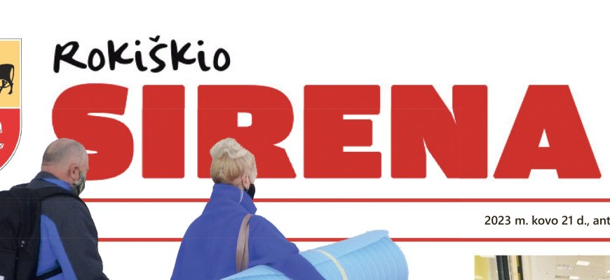 Rytoj, kovo 21 d., antradienį, skaitykite naujausią „Rokiškio Sirenos“  numerį!