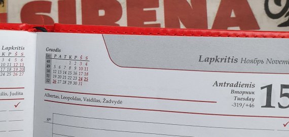 Lapkričio 15-oji Lietuvoje ir pasaulyje