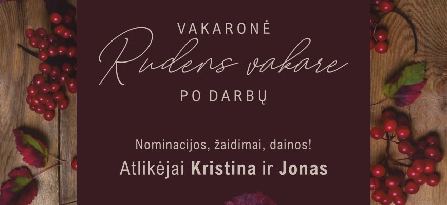 Kviečia į rudens vakaronę Pakriauniuose