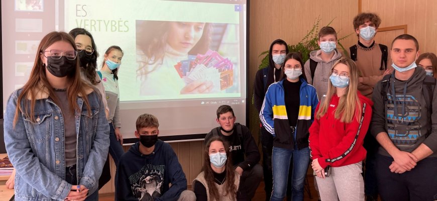 Juodupės gimnazijos mokiniai diskutuoja apie Europos Sąjungos vertybes #mepaLietuva