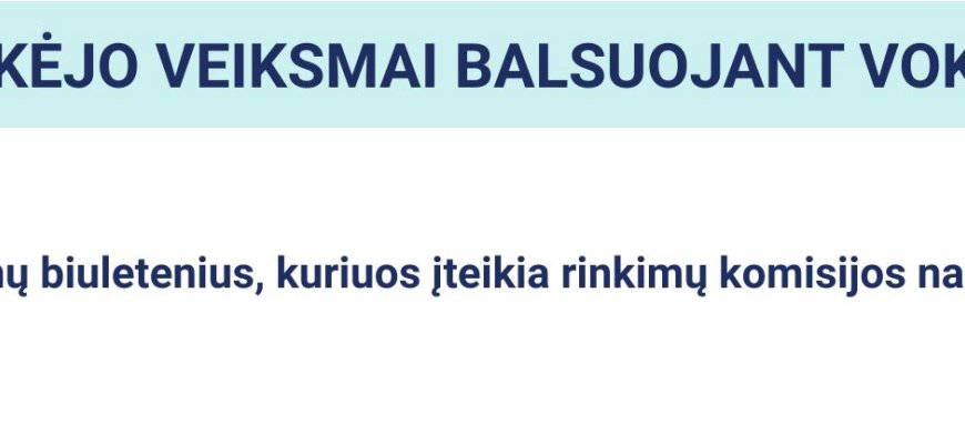 VRK primena: kaip reitinguoti kandidatus ir kaip vyksta balsavimas vokais?