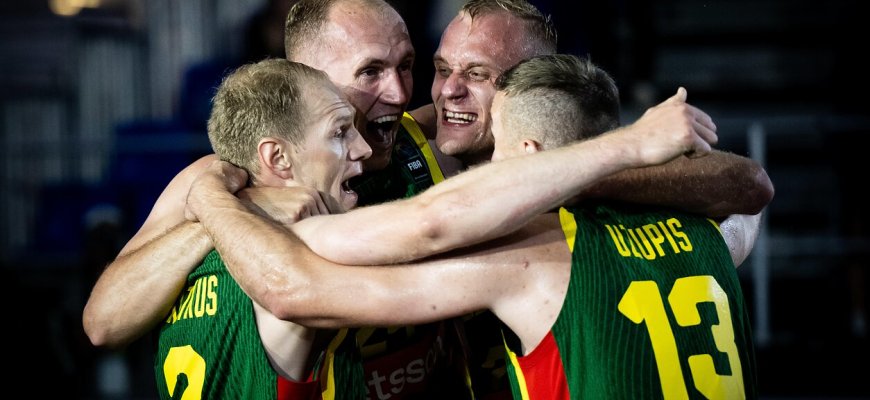 Lietuvos vyrų 3x3 krepšinio rinktinė iškovojo Europos čempionato auksą