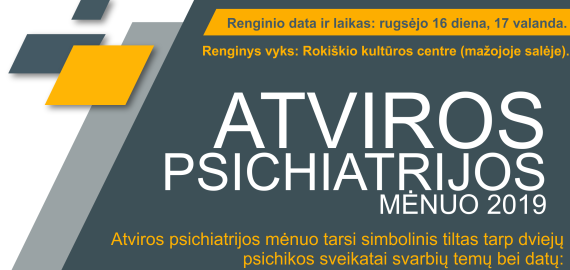 Atviros psichiatrijos mėnuo 2019