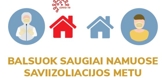 Saviizoliacijoje esantys rinkėjai kviečiami registruotis balsuoti namuose pakartotinio balsavimo metu