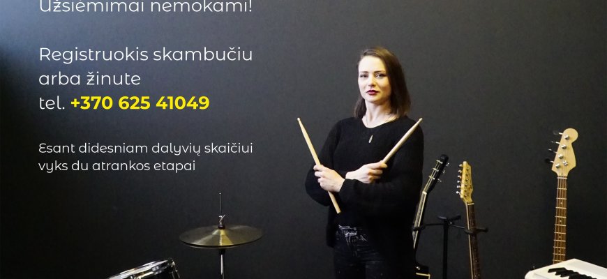 Rokiškyje - nauja instrumentinė studija jaunimui