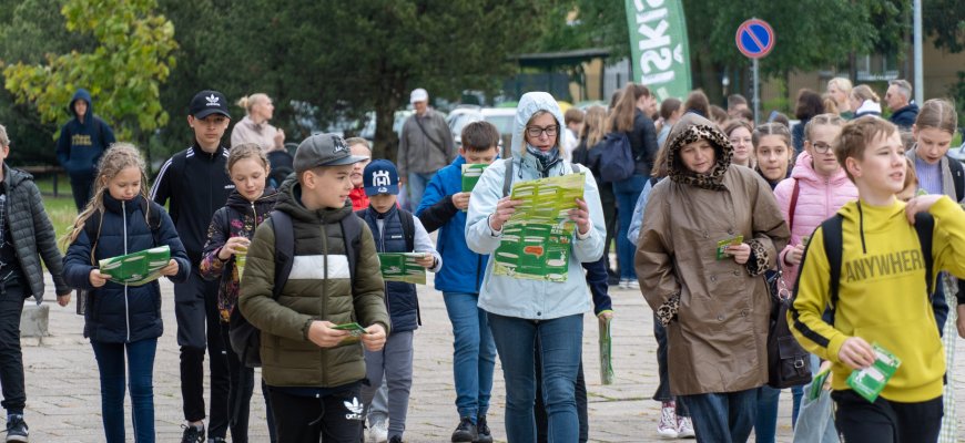 J. Tūbelio progimnazijos mokiniams - neįprastos pamokos lauke (video+foto)