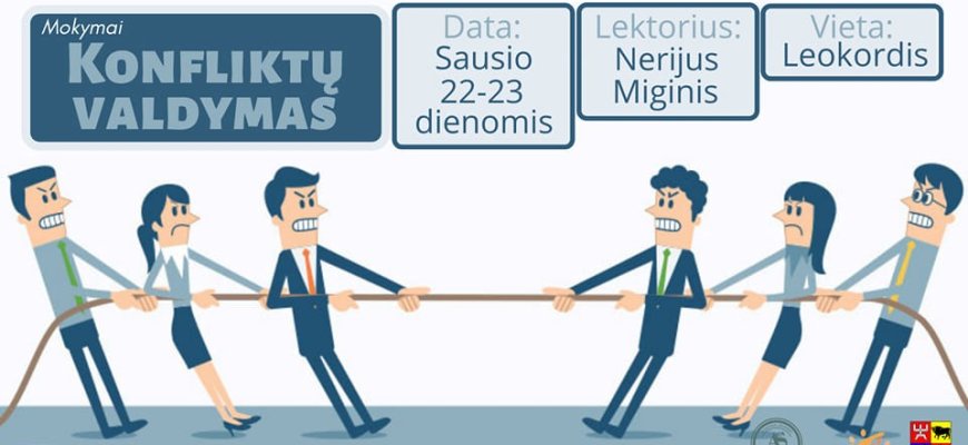 RJOS „Apvalus stalas“ kviečia į mokymus „Konfliktų valdymas“