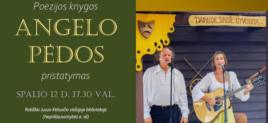 Spalio 12 d. — knygos „Angelo pėdos“ pristatymas