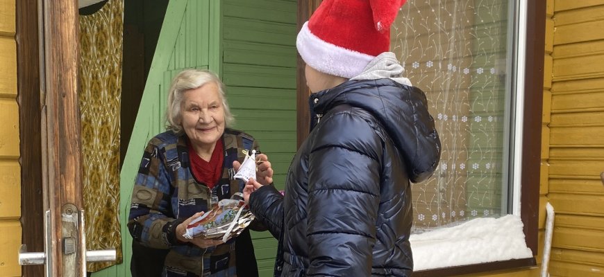 Bendrumo akcija „Kalėdinis sveikinimas vienišam žmogui“ (foto)