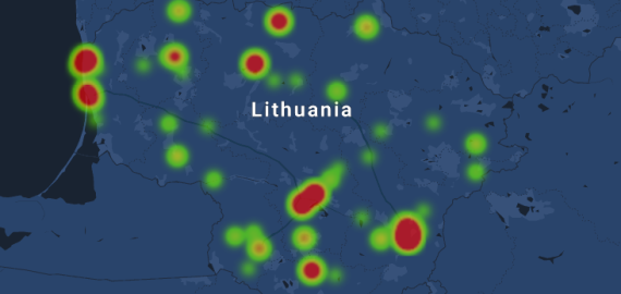 Užsikrėtusių koronavirusu maršrutai – interaktyviame žemėlapyje