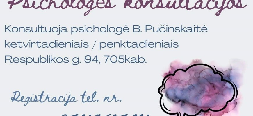 Nemokamos psichologės konsultacijos