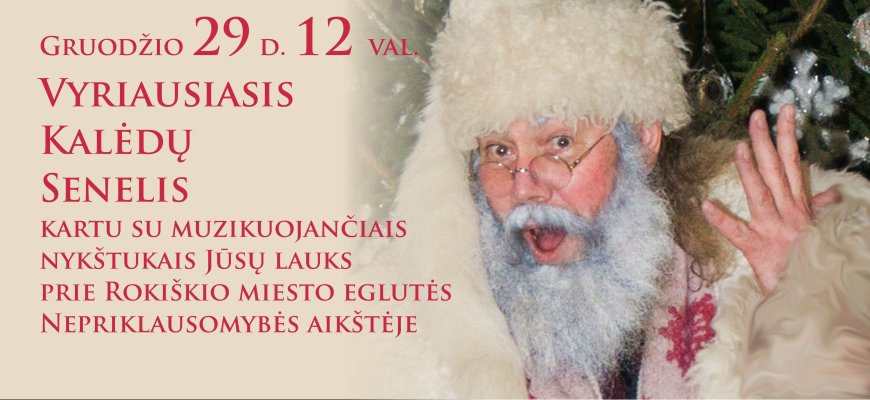 Senelis Kalėda vaikučių lauks miesto aikštėje
