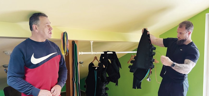 Sporto klube „Rospo“ didmiesčių naujiena: treniruotės raumenų elektrostimuliacijos kostiumu (foto)