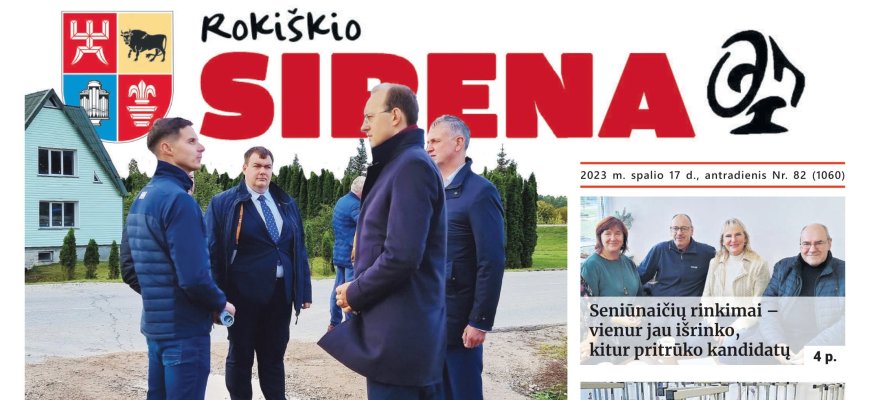 Antradienio, spalio 17-os „Rokiškio Sirenos“ numeris paruoštas!