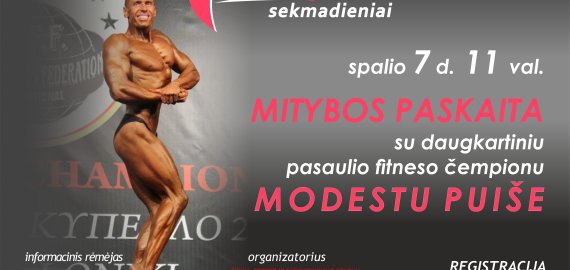 Spalio 7d. kviečiame į mitybos paskaitą