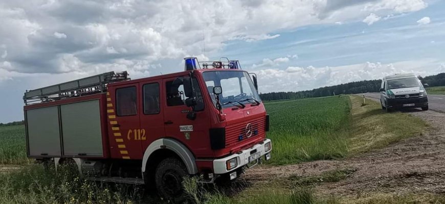 Netoli Sriubiškių gyvenvietės rastas artilerijos sviedinys