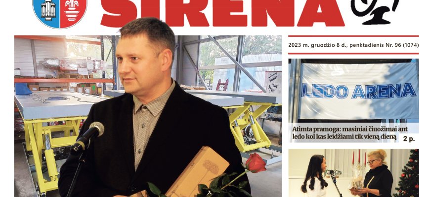 Penktadienio, gruodžio 8-osios „Rokiškio Sirena“ jau pakeliui pas Jus!
