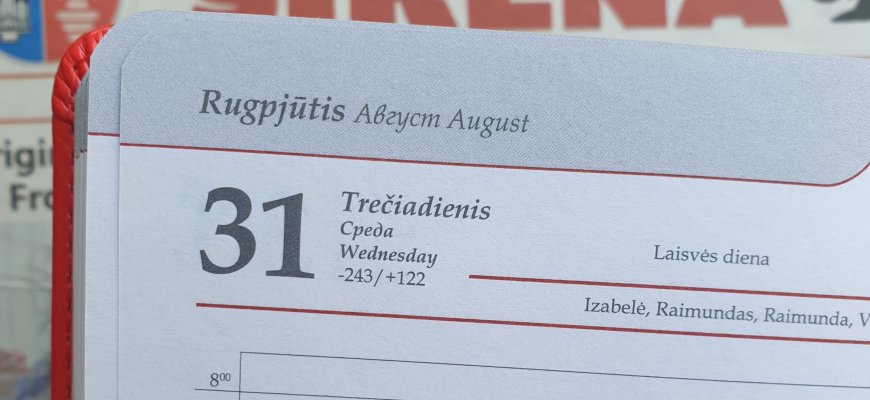 Rugpjūčio 31-oji Lietuvoje ir pasaulyje