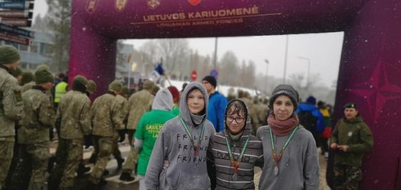 Pandėlio gimnazistai dalyvavo pagarbos bėgime Vilniuje