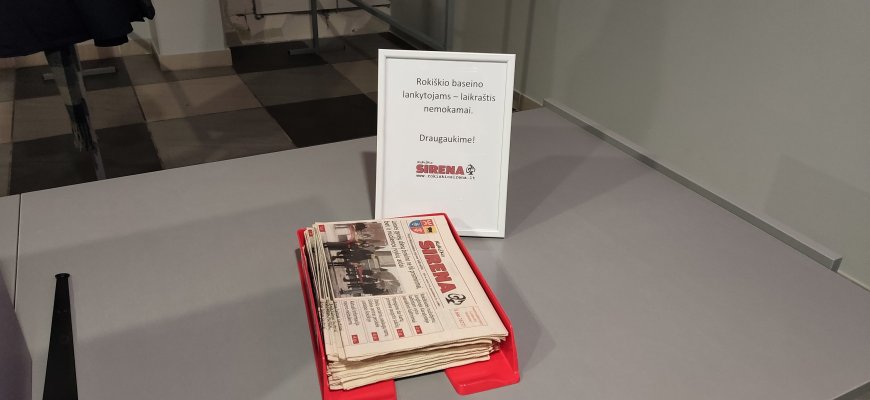 Rokiškio baseino lankytojams - laikraštis „Rokiškio Sirena“ nemokamai!