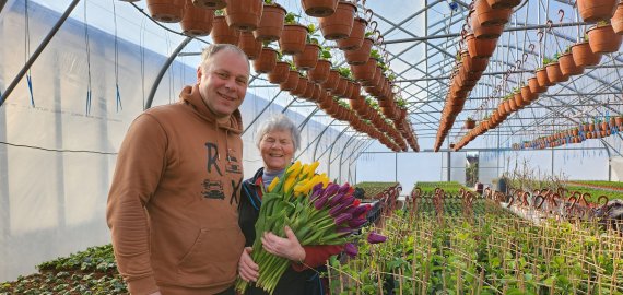 Kovo 8-osios ambasadorės – Trukšnių šeimos augintos tulpės