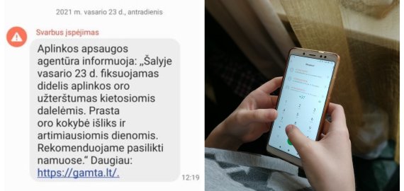 Įspėjimas: šalyje fiksuojamas didelis oro užterštumas kietosiomis dalelėmis