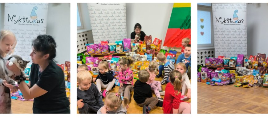 Darželinukai gilinosi į beglobių gyvūnų problemą