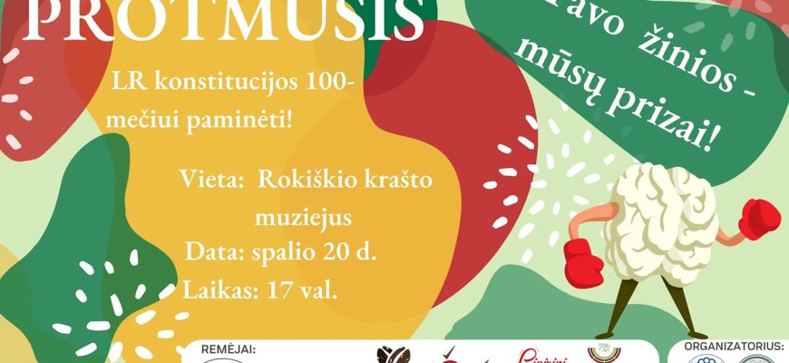Kviečia į protmūšį LR Konstitucijos 100 - mečiui paminėti