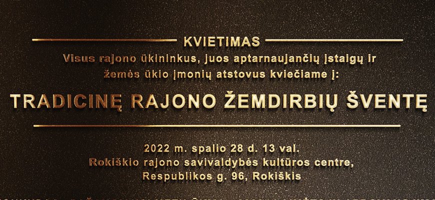 Raudonu kilimu – į tradicinę Rokiškio rajono žemdirbių šventę