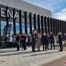 Perkirpti baltą arenos atidarymo juostelę į Rokiškį atskubėjo Ministrė Pirmininkė (foto)
