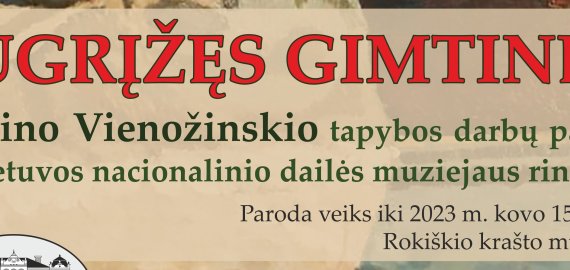 Justino  Vienožinskio darbai sugrįžo į gimtinę