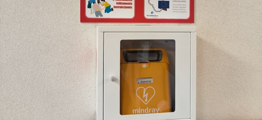 Verta žinoti, kur Rokiškio mieste yra defibriliatoriai (AED)