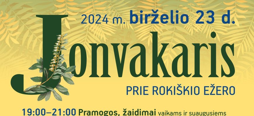 Jonvakaris prie Rokiškio ežero