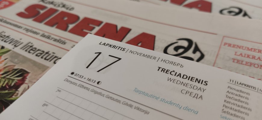 Lapkričio 17-oji Lietuvoje ir pasaulyje
