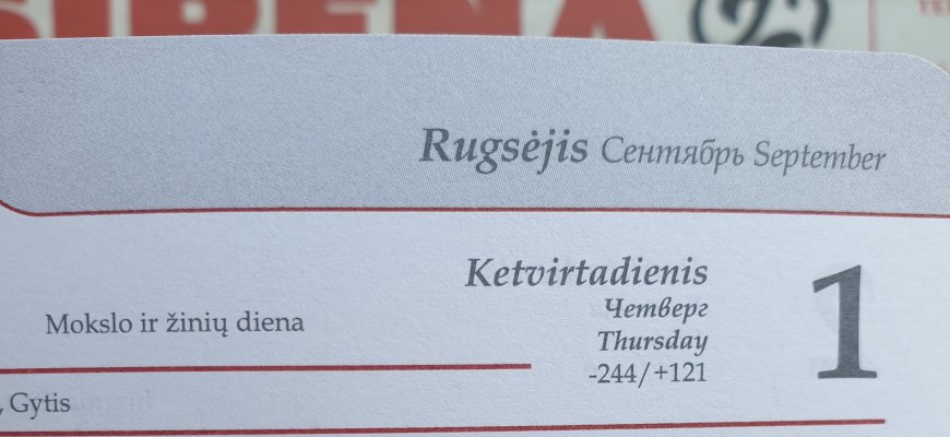 Rugsėjo 1-oji Lietuvoje ir pasaulyje