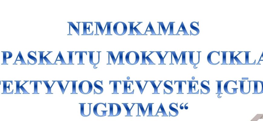 Nemokamas 6 paskaitų ciklas