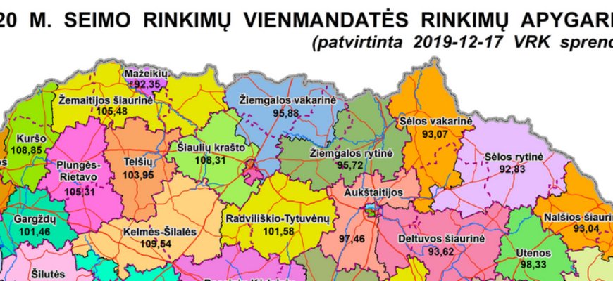 Vyriausioji rinkimų komisija ruošiasi Seimo rinkimams: patvirtino vienmandačių apygardų ribas