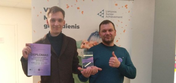 Iš atraižų pagamintas dviračio laikiklis pripažintas „Pramonės gamybai sparčiausiai pritaikomu sprendimu“